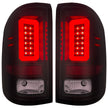 GMC Sierra 16-18 1500 & 16-19 2500/3500 (Only Fits Single Wheel Body Style Trucks with Factory OEM LED Tail Lights) OLED TAIL LIGHTS - Dark Red Smoked Lens