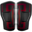 Ford Superduty F250/350/450/550 17-19 (Replaces OEM LED Style Tail Lights with BLIS Blind Spot Warning System) OLED TAIL LIGHTS - Smoked Lens - Image 3