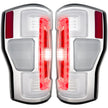 Ford Superduty F250/350/450/550 17-19 (Replaces OEM LED Style Tail Lights with BLIS Blind Spot Warning System) OLED TAIL LIGHTS - Clear Lens - Image 6