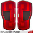 Ford Superduty F250/350/450/550 17-19 (Replaces OEM Halogen Style Tail Lights Both With & Without BLIS Blind Spot Warning System) OLED TAIL LIGHTS - Red Lens - Image 4