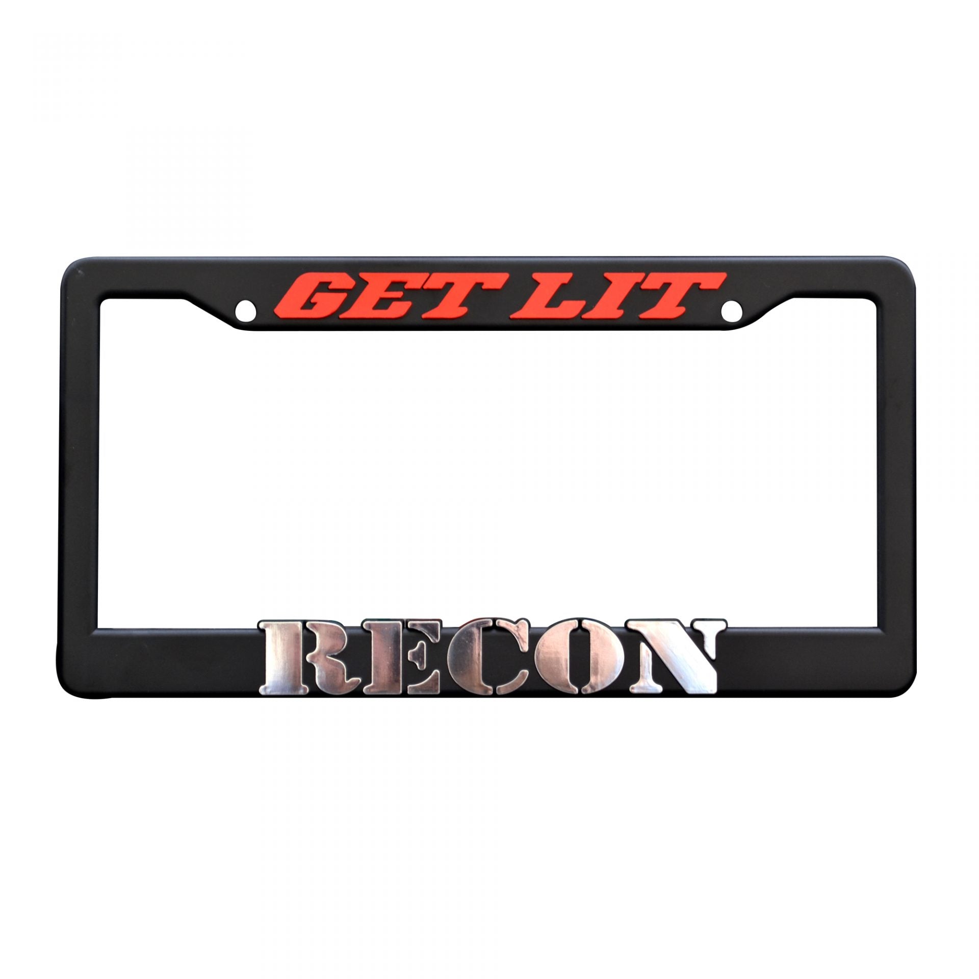 GET LIT by RECON License Plate Frame - Fits all Standard U.S. License Plates