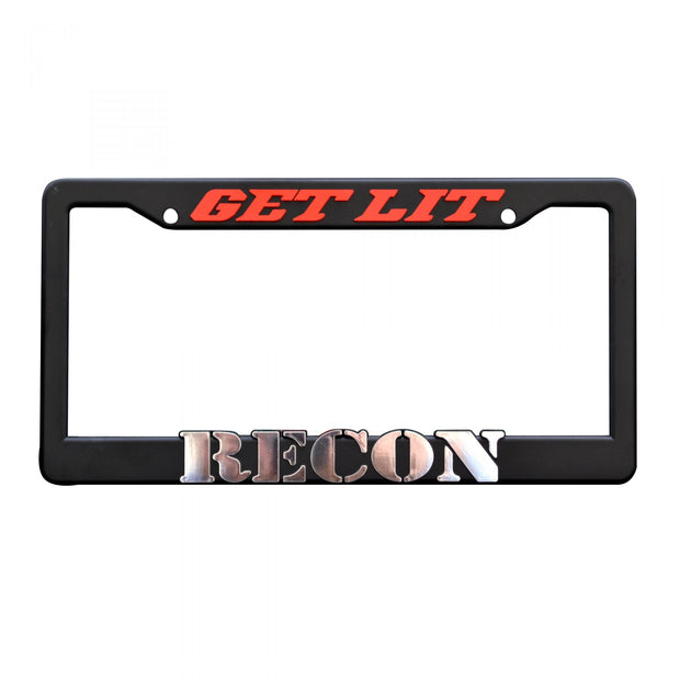 GET LIT by RECON License Plate Frame - Fits all Standard U.S. License Plates