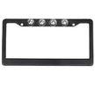 Black Aluminum License Plate Frame with Four 6000K XML CREE LED Reverse Lights - Fits all Standard U.S. License Plates - Image 3