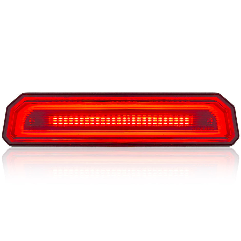 Jeep JL Wrangler 18-23 RED Ultra High Power OLED 3rd Brake Light - Clear Lens - Image 2