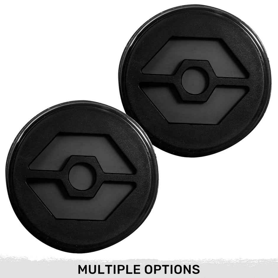 Jeep 07-18 JK Wrangler Round Front Turn Signal Lenses with Amber Hexagon-Shaped OLED Design Located Under Front Headlights - Smoked Lens