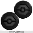Jeep 07-18 JK Wrangler Round Front Turn Signal Lenses with Amber Hexagon-Shaped OLED Design Located Under Front Headlights - Smoked Lens