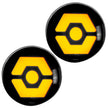 Jeep 07-18 JK Wrangler Round Front Turn Signal Lenses with Amber Hexagon-Shaped OLED Design Located Under Front Headlights - Clear Lens - Image 2