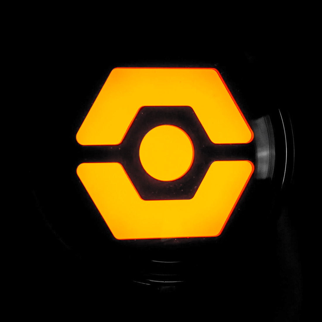 Jeep 07-18 JK Wrangler Round Front Turn Signal Lenses with Amber Hexagon-Shaped OLED Design Located Under Front Headlights - Clear Lens - Image 3