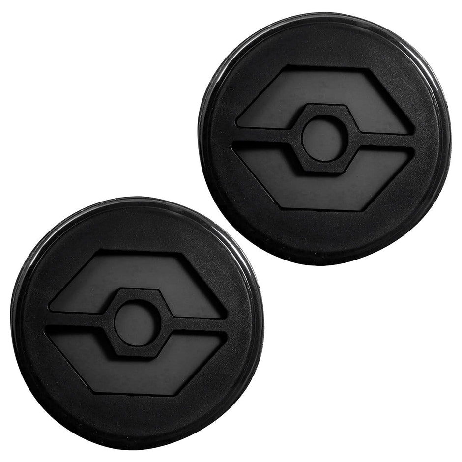 Jeep 07-18 JK Wrangler Round Front Turn Signal Lenses with White Hexagon-Shaped OLED Design Located Under Front Headlights - Smoked Lens - Image 4