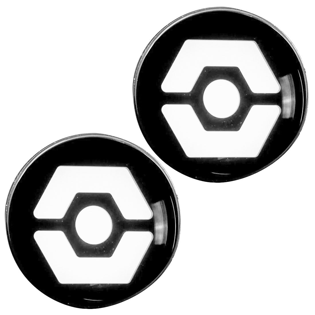 Jeep 07-18 JK Wrangler Round Front Turn Signal Lenses with White Hexagon-Shaped OLED Design Located Under Front Headlights - Clear Lens - Image 4