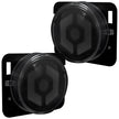 Jeep 07-18 JK Wrangler Round Front Fender Lenses with White Hexagon-Shaped OLED Design Located on Front Side Fender - Smoked Lens - Image 4