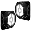 Jeep 07-18 JK Wrangler Round Front Fender Lenses with White Hexagon-Shaped OLED Design Located on Front Side Fender - Smoked Lens - Image 3