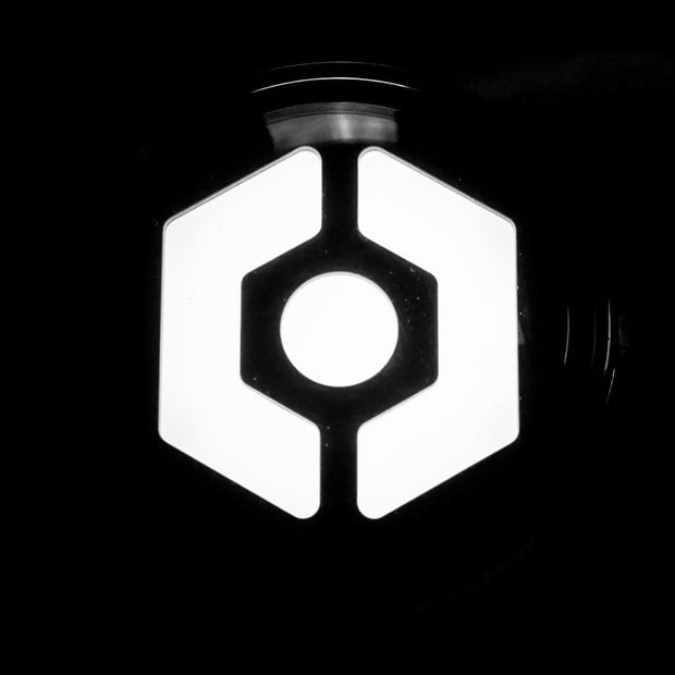 Jeep 07-18 JK Wrangler Round Front Fender Lenses with White Hexagon-Shaped OLED Design Located on Front Side Fender - Smoked Lens