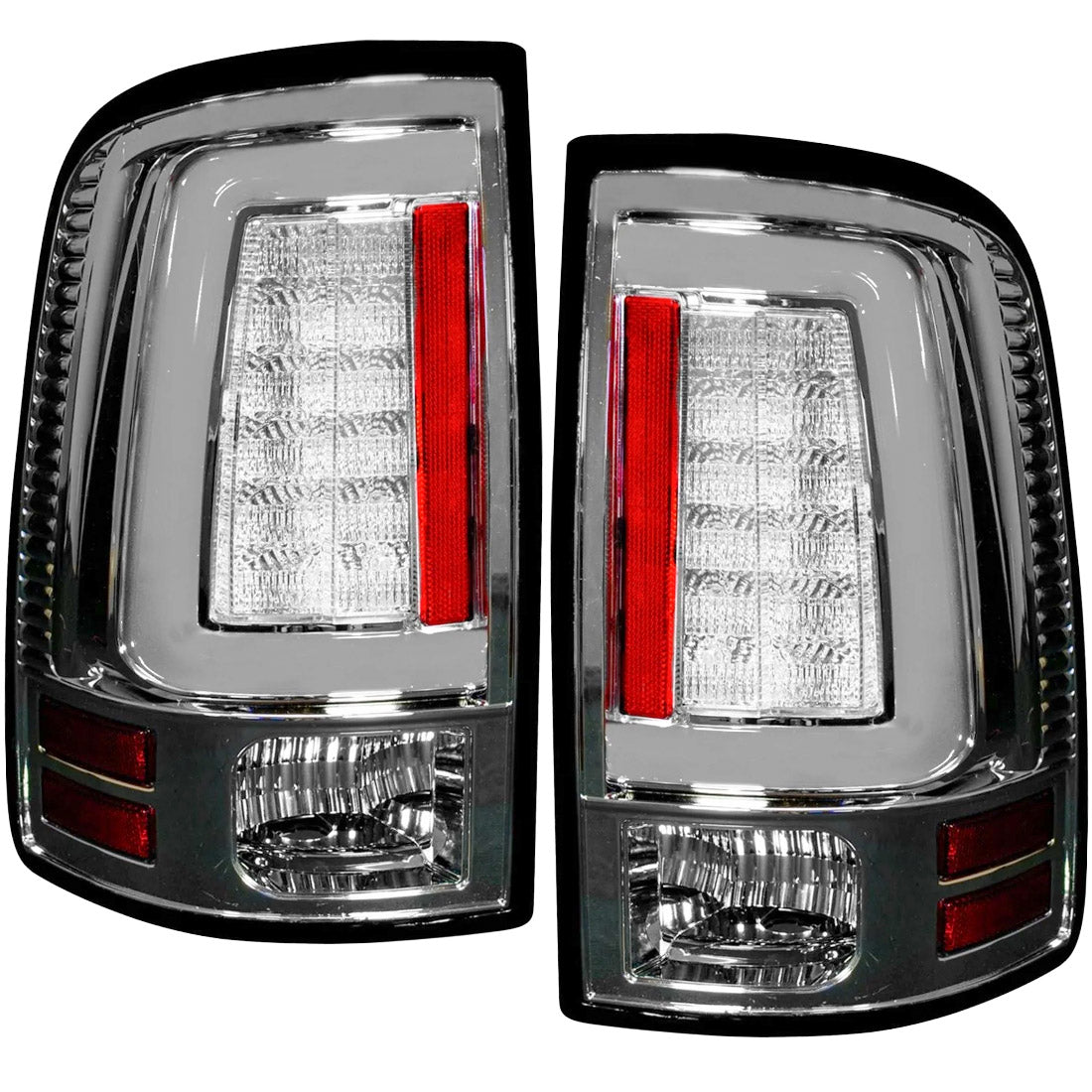 Dodge 13-18 RAM 1500/2500/3500 OLED TAIL LIGHTS (Replaces Factory OEM LED Tail Lights ONLY) - Clear Lens