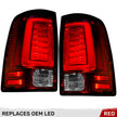 Dodge 13-18 RAM 1500/2500/3500 OLED TAIL LIGHTS (Replaces Factory OEM LED Tail Lights ONLY) - Red Lens