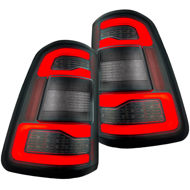 Dodge 19-23 RAM 1500 OLED TAIL LIGHTS (Replaces Factory OEM Halogen Tail Lights) - Smoked Lens - Image 2
