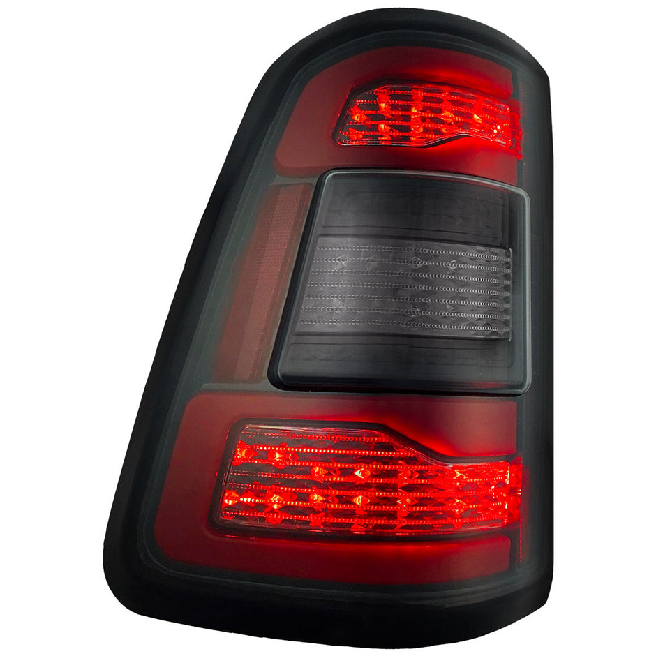 Dodge 19-23 RAM 1500 OLED TAIL LIGHTS (Replaces Factory OEM Halogen Tail Lights) - Smoked Lens - Image 4