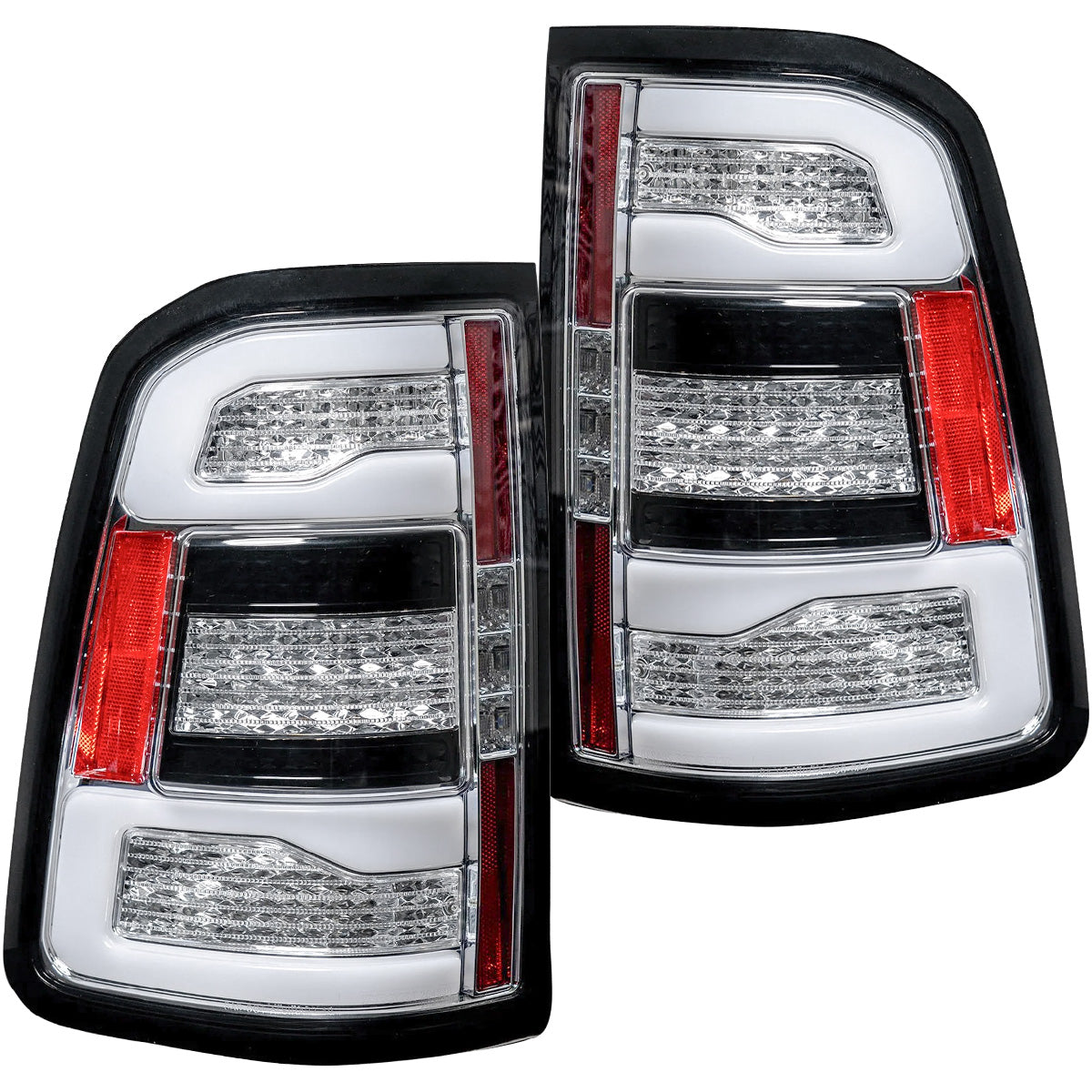 Dodge 19-23 RAM 1500 OLED TAIL LIGHTS (Replaces Factory OEM Halogen Tail Lights) - Clear Lens - Image 3