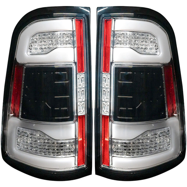 Dodge 19-23 RAM 1500 OLED TAIL LIGHTS (Replaces Factory OEM Halogen Tail Lights) - Clear Lens - Image 2