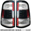 Dodge 19-23 RAM 1500 OLED TAIL LIGHTS (Replaces Factory OEM LED Tail Lights w NO Blind Spot SENSOR) - Clear Lens