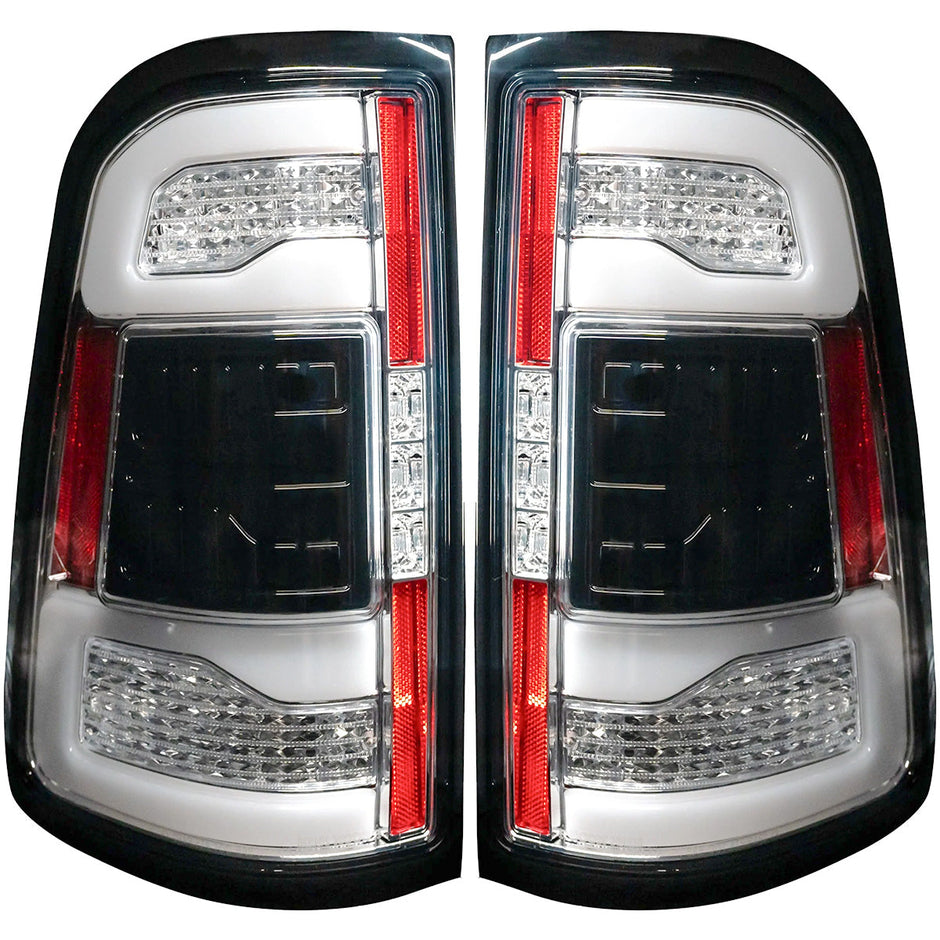 Dodge 19-23 RAM 1500 OLED TAIL LIGHTS (Replaces Factory OEM LED Tail Lights w NO Blind Spot SENSOR) - Clear Lens - Image 3