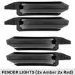 Ford 21-24 RAPTOR 7-Piece Fender & Hood Light Kit Smoked Lens w/ Amber LED Running Lights w/ Startup Light Sequence - Image 2