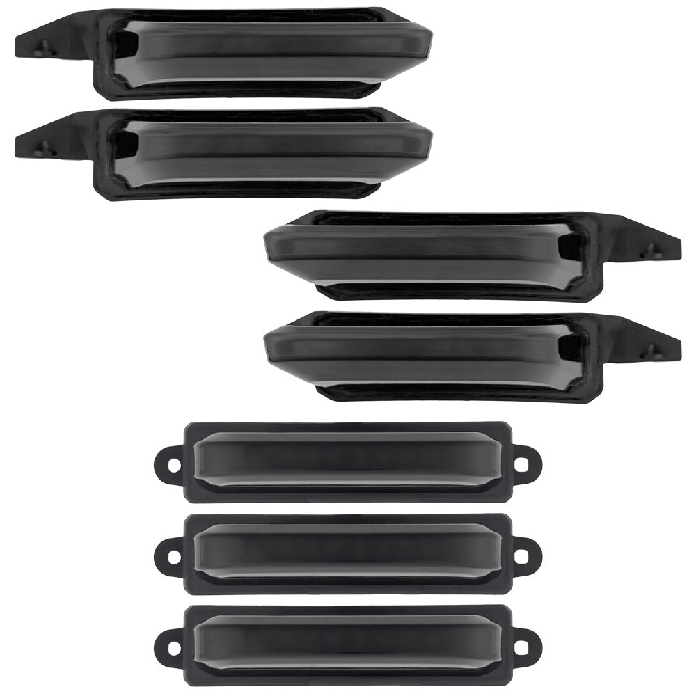 Ford 21-24 RAPTOR 7-Piece Fender & Hood Light Kit Smoked Lens w/ White LED Running Lights w/ Startup Light Sequence - Image 2