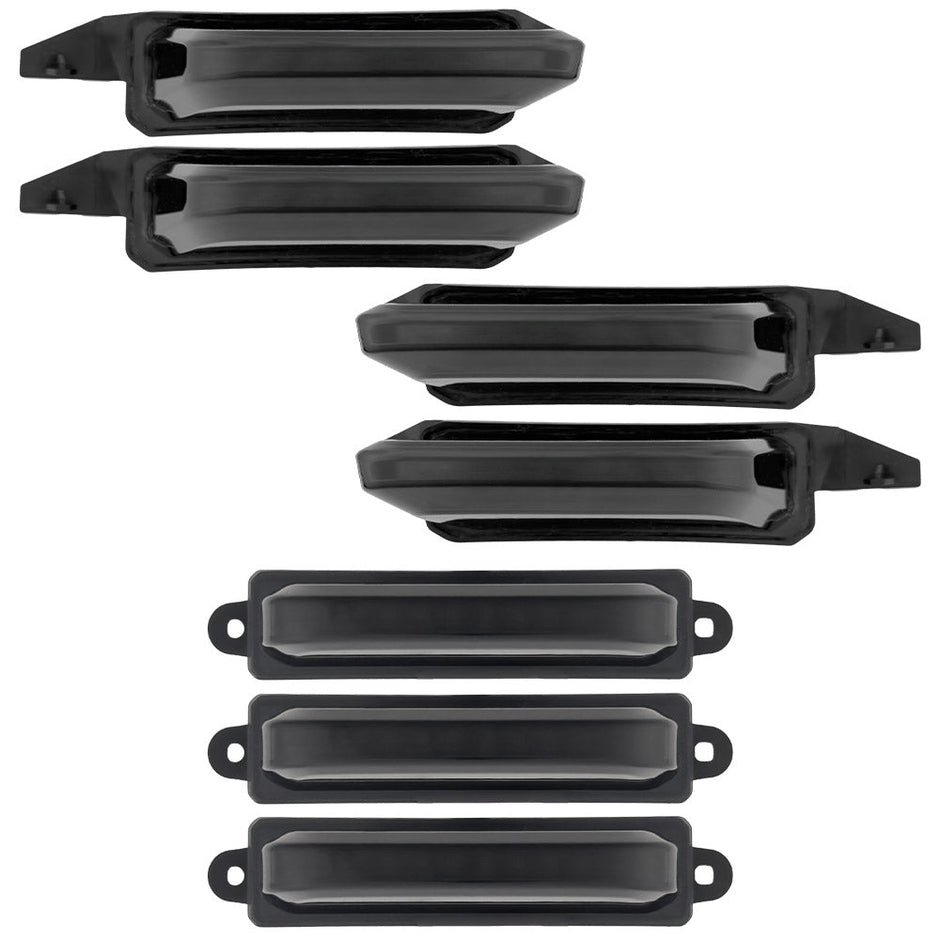 Ford 21-24 RAPTOR 7-Piece Fender & Hood Light Kit Smoked Lens w/ White LED Running Lights w/ Startup Light Sequence - Image 2