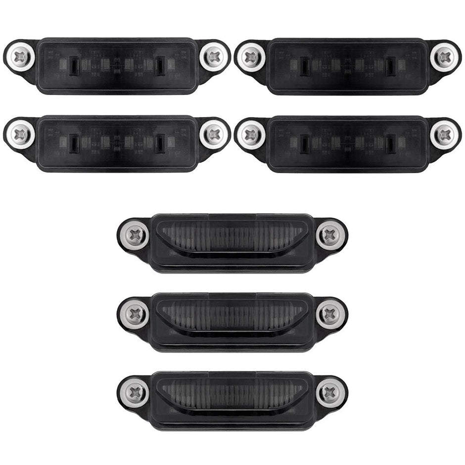 Dodge 21-24 RAM 1500 TRX 7-Piece Fender & Hood Light Kit Smoked Lens w/ Amber LED Running Lights w/ Startup Light Sequence