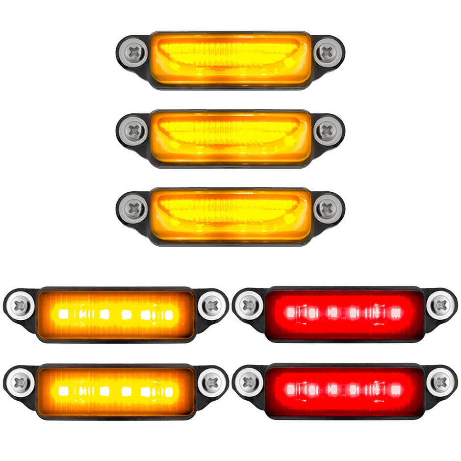 Dodge 21-24 RAM 1500 TRX 7-Piece Fender & Hood Light Kit Smoked Lens w/ Amber LED Running Lights w/ Startup Light Sequence - Image 6