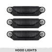 Dodge 21-24 RAM 1500 TRX 7-Piece Fender & Hood Light Kit Smoked Lens w/ Amber LED Running Lights w/ Startup Light Sequence - Image 3