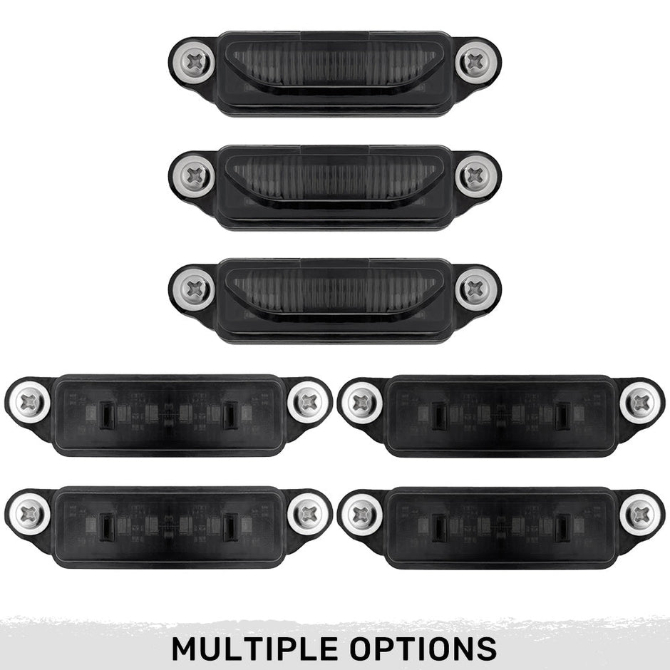 Dodge 21-24 RAM 1500 TRX 7-Piece Fender & Hood Light Kit Smoked Lens w/ White LED Running Lights w/ Startup Light Sequence