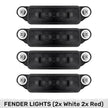 Dodge 21-24 RAM 1500 TRX 7-Piece Fender & Hood Light Kit Smoked Lens w/ White LED Running Lights w/ Startup Light Sequence - Image 6