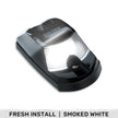 Ford 17-25 Superduty (1-Piece Single Cab Light) Smoked Cab Roof Light Lens with 2-Way Forward & Rear Facing White ULTRA High-Power LEDs - 1-Piece Single Cab Light ONLY - Image 3