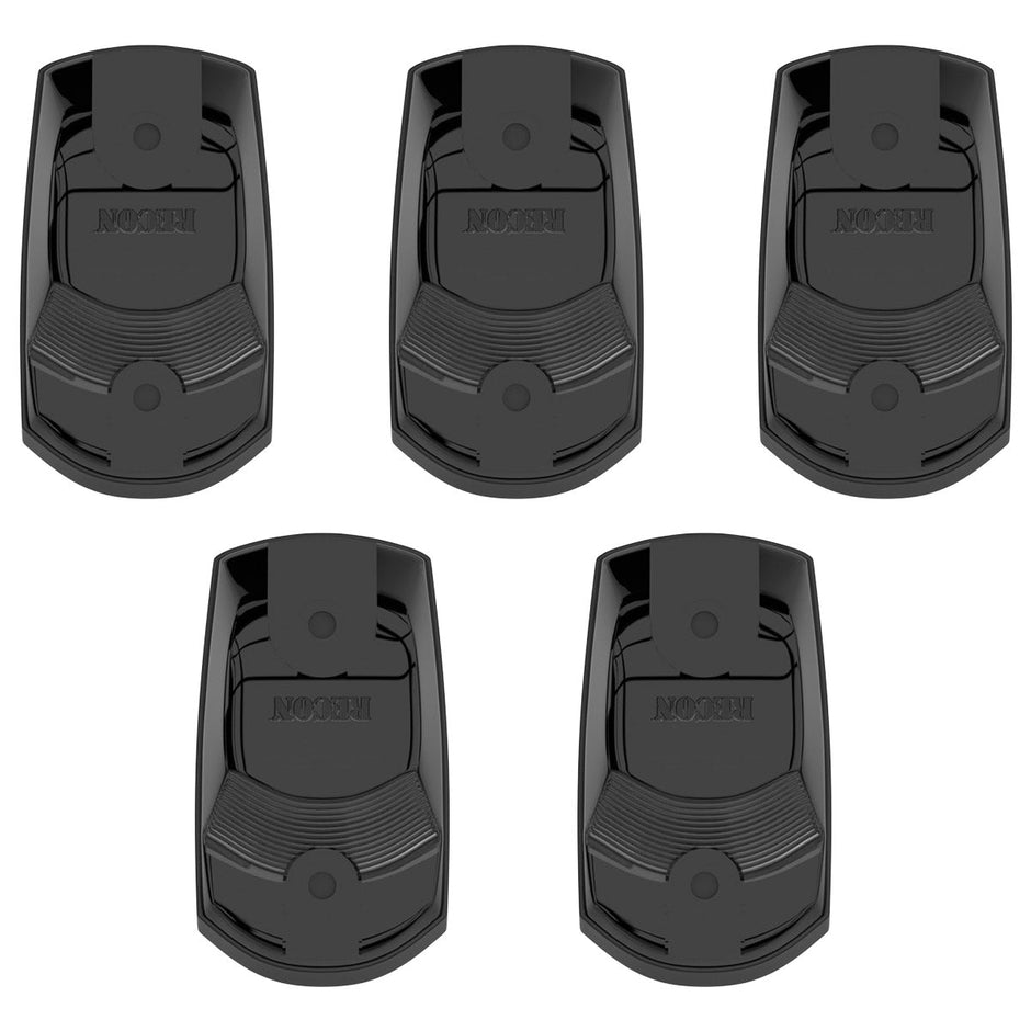 Ford 17-25 Superduty (5-Piece Set) Smoked Cab Roof Light Lens with RGB (Multi-Colored) High-Power LED's - ATTN: Cab Lights are User Controlled by Bluetooth Using App Thru Mobile Phone / Tablet - ATTN: This cab light set is for a fresh install on a truck that DID NOT come with OEM cab roof lights (No Square Hole Required - Only 2 Small Screw Holes & a 1/4