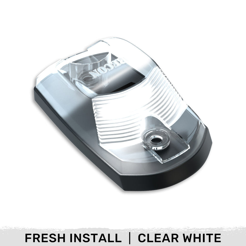 Ford 17-25 Superduty (1-Piece Single Cab Light) Clear Cab Roof Light Lens with 2-Way Forward & Rear Facing White ULTRA High-Power LEDs - 1-Piece Single Cab Light ONLY - Image 2
