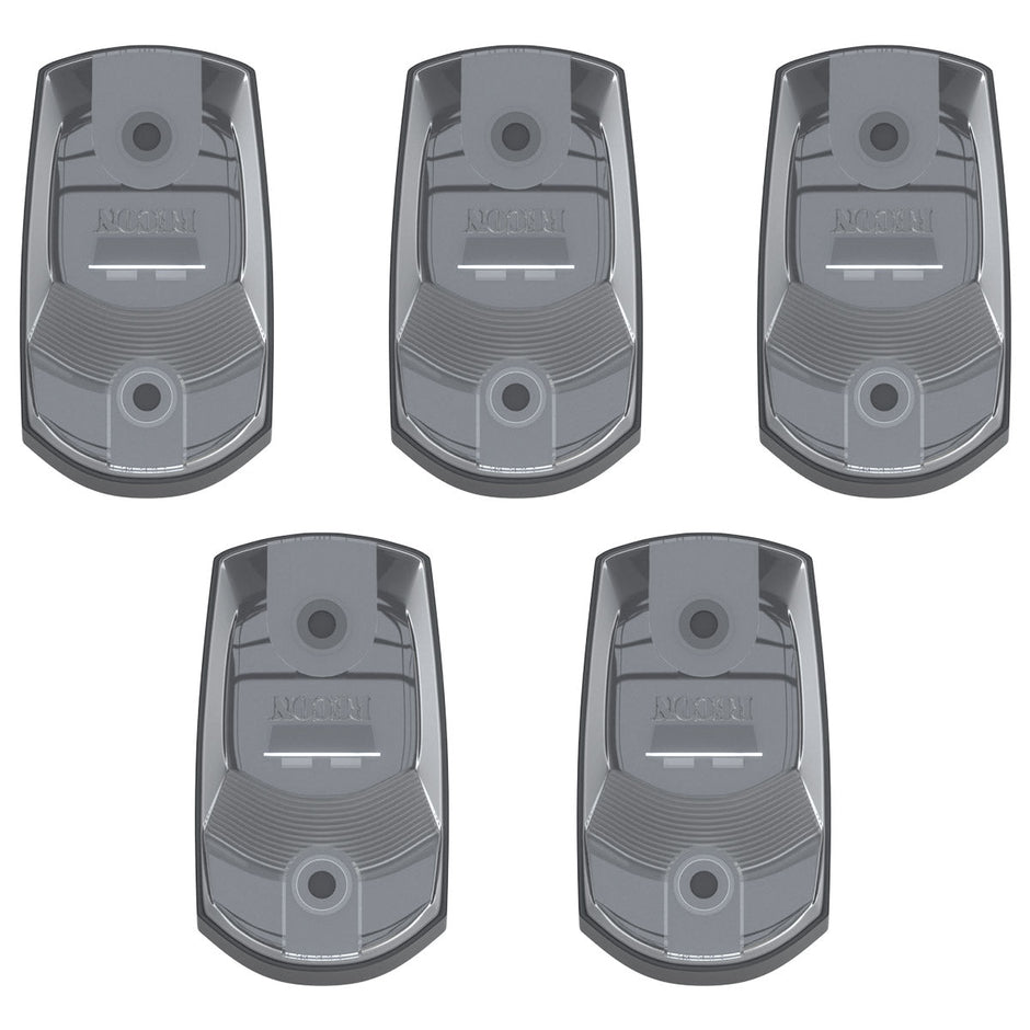 Ford 17-25 Superduty (5-Piece Set) Clear Cab Roof Light Lens with RGB (Multi-Colored) High-Power LED's - ATTN: Cab Lights are User Controlled by Bluetooth Using App Thru Mobile Phone / Tablet - ATTN: This cab light set is for a fresh install on a truck that DID NOT come with OEM cab roof lights (No Square Hole Required - Only 2 Small Screw Holes & a 1/4