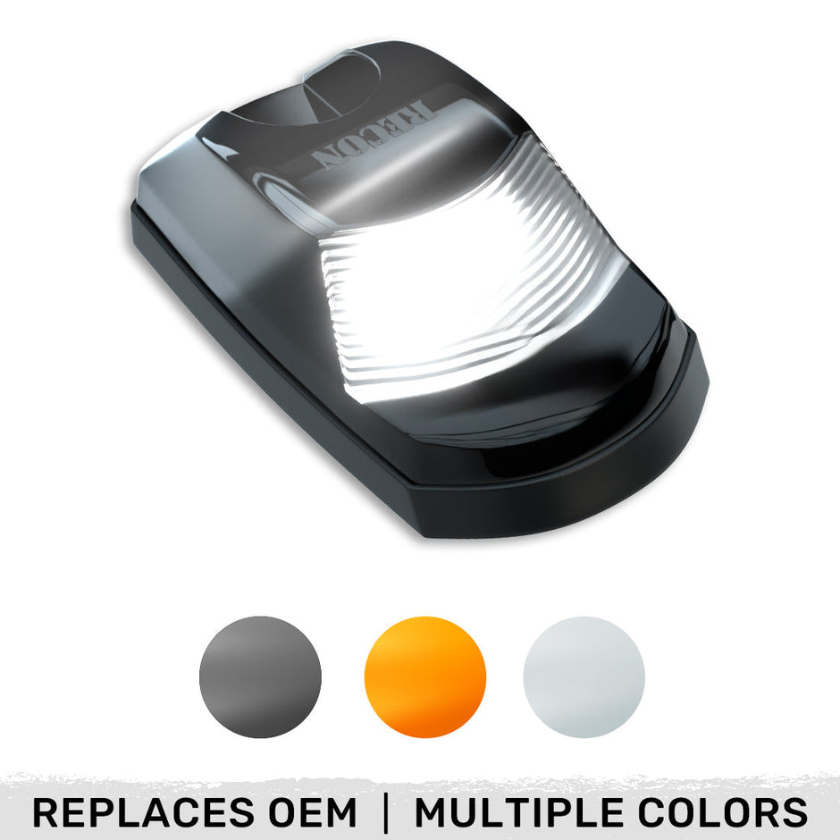 Ford 17-22 Superduty (1-Piece Single Cab Light) Smoked Cab Roof Light Lens with 2-Way Forward & Rear Facing White ULTRA High-Power LEDs - 1-Piece Single Cab Light ONLY - Image 2