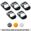 Ford 17-22 Superduty (5-Piece Set) Smoked Cab Roof Light Lens with 2-Way Forward & Rear Facing White ULTRA High-Power LEDs - ATTN: (Plug-N-Play Replacement for OEM Factory Installed Cab Roof Lights) - Image 3
