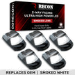 Ford 17-22 Superduty (5-Piece Set) Smoked Cab Roof Light Lens with 2-Way Forward & Rear Facing White ULTRA High-Power LEDs - ATTN: (Plug-N-Play Replacement for OEM Factory Installed Cab Roof Lights) - Image 4