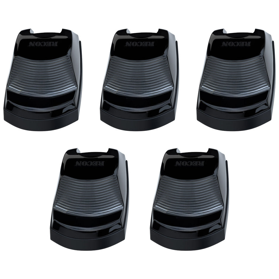 Ford 17-22 Superduty (5-Piece Set) Smoked Cab Roof Light Lens with 2-Way Forward & Rear Facing White ULTRA High-Power LEDs - ATTN: (Plug-N-Play Replacement for OEM Factory Installed Cab Roof Lights) - Image 6