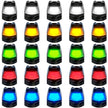 Ford 17-22 Superduty (5-Piece Set) Smoked Cab Roof Light Lens with RGB (Multi-Colored) High-Power LED's - Complete Kit With Wiring & Hardware - ATTN: Cab Lights are User Controlled by Bluetooth Using App Thru Mobile Phone / Tablet - MULTI-COLORED - Image 2