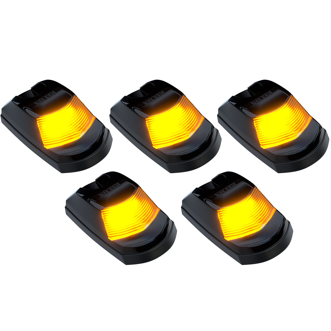 Ford 17-22 Superduty (5-Piece Set) Smoked Lens with White & Amber Strobe LED's & White or Amber Running Light LED's - Complete Kit With Wiring & Hardware - Image 4