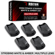 Ford 17-22 Superduty (5-Piece Set) Smoked Lens with White & Amber Strobe LED's & White or Amber Running Light LED's - Complete Kit With Wiring & Hardware