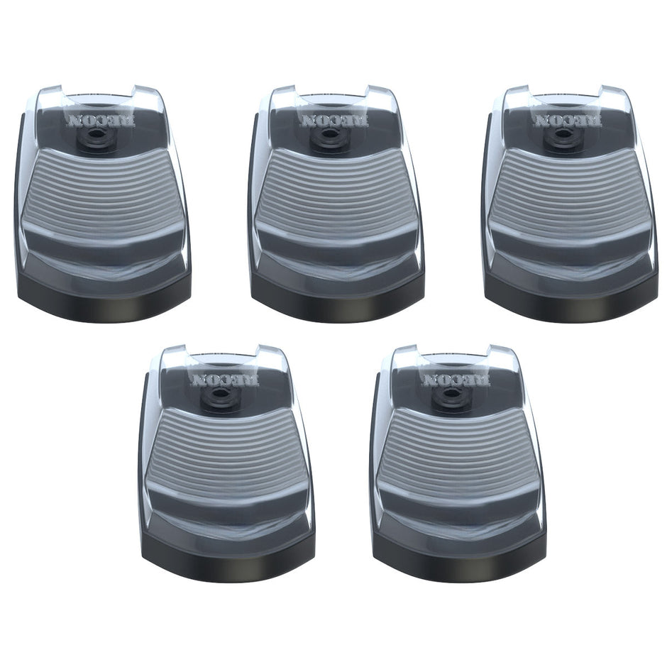 Ford 17-22 Superduty (5-Piece Set) Clear Cab Roof Light Lens with 2-Way Forward & Rear Facing White ULTRA High-Power LEDs - ATTN: (Plug-N-Play Replacement for OEM Factory Installed Cab Roof Lights) - Image 4