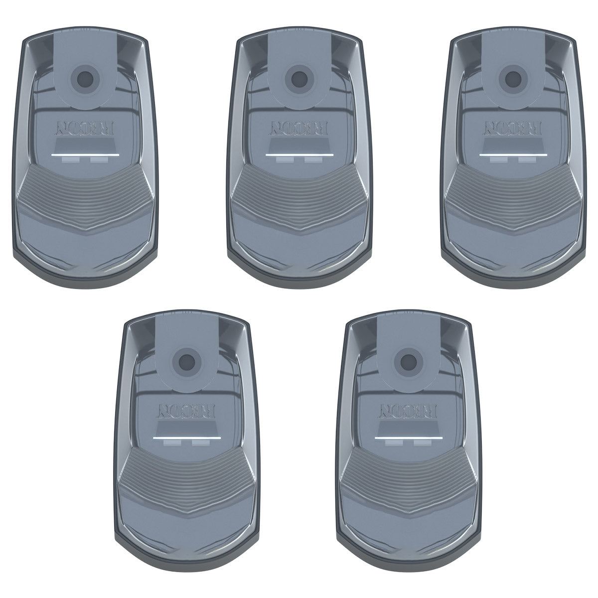 Ford 17-22 Superduty (5-Piece Set) Clear Cab Roof Light Lens with 2-Way Forward & Rear Facing White ULTRA High-Power LEDs - ATTN: (Plug-N-Play Replacement for OEM Factory Installed Cab Roof Lights) - Image 3