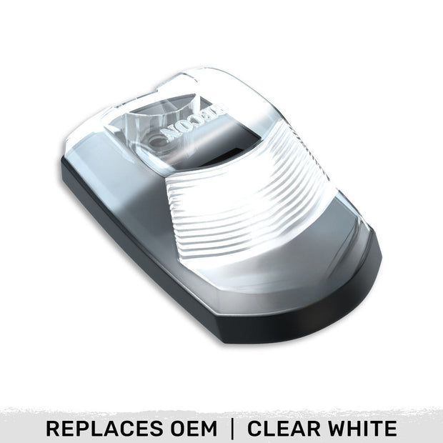 Ford 17-22 Superduty (1-Piece Single Cab Light) Clear Cab Roof Light Lens with 2-Way Forward & Rear Facing White ULTRA High-Power LEDs - 1-Piece Single Cab Light ONLY