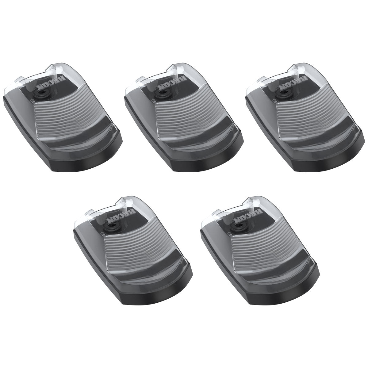 Ford 17-22 Superduty (5-Piece Set) Clear Cab Roof Light Lens with RGB (Multi-Colored) High-Power LED's - Complete Kit With Wiring & Hardware - ATTN: Cab Lights are User Controlled by Bluetooth Using App Thru Mobile Phone / Tablet - MULTI-COLORED - Image 3