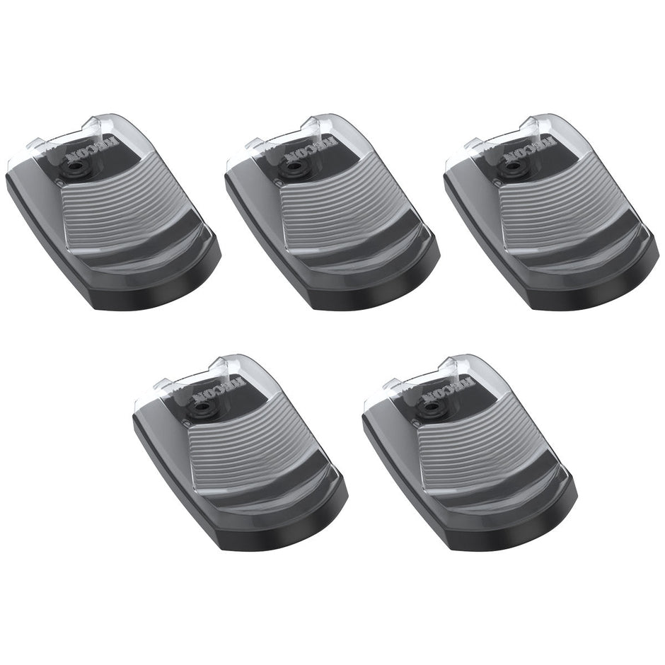 Ford 17-22 Superduty (5-Piece Set) Clear Cab Roof Light Lens with RGB (Multi-Colored) High-Power LED's - Complete Kit With Wiring & Hardware - ATTN: Cab Lights are User Controlled by Bluetooth Using App Thru Mobile Phone / Tablet - MULTI-COLORED - Image 3