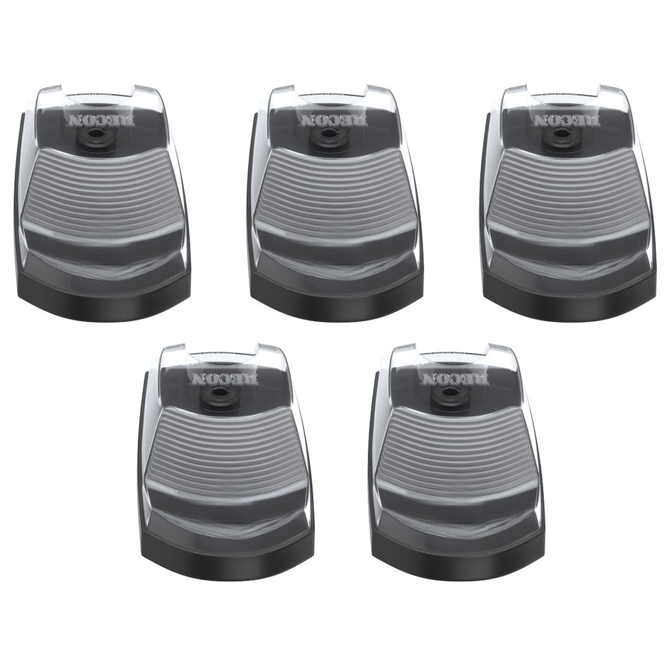 Ford 17-22 Superduty (5-Piece Set) Clear Cab Roof Light Lens with RGB (Multi-Colored) High-Power LED's - Complete Kit With Wiring & Hardware - ATTN: Cab Lights are User Controlled by Bluetooth Using App Thru Mobile Phone / Tablet - MULTI-COLORED - Image 4